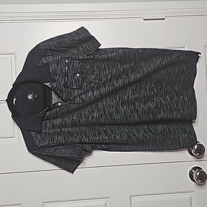 Men's Charcoal Gray Dressy Polo Shirt